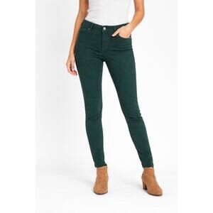 Maurices Dark Green Stretch Skinny Pants Womens Medium Regular
